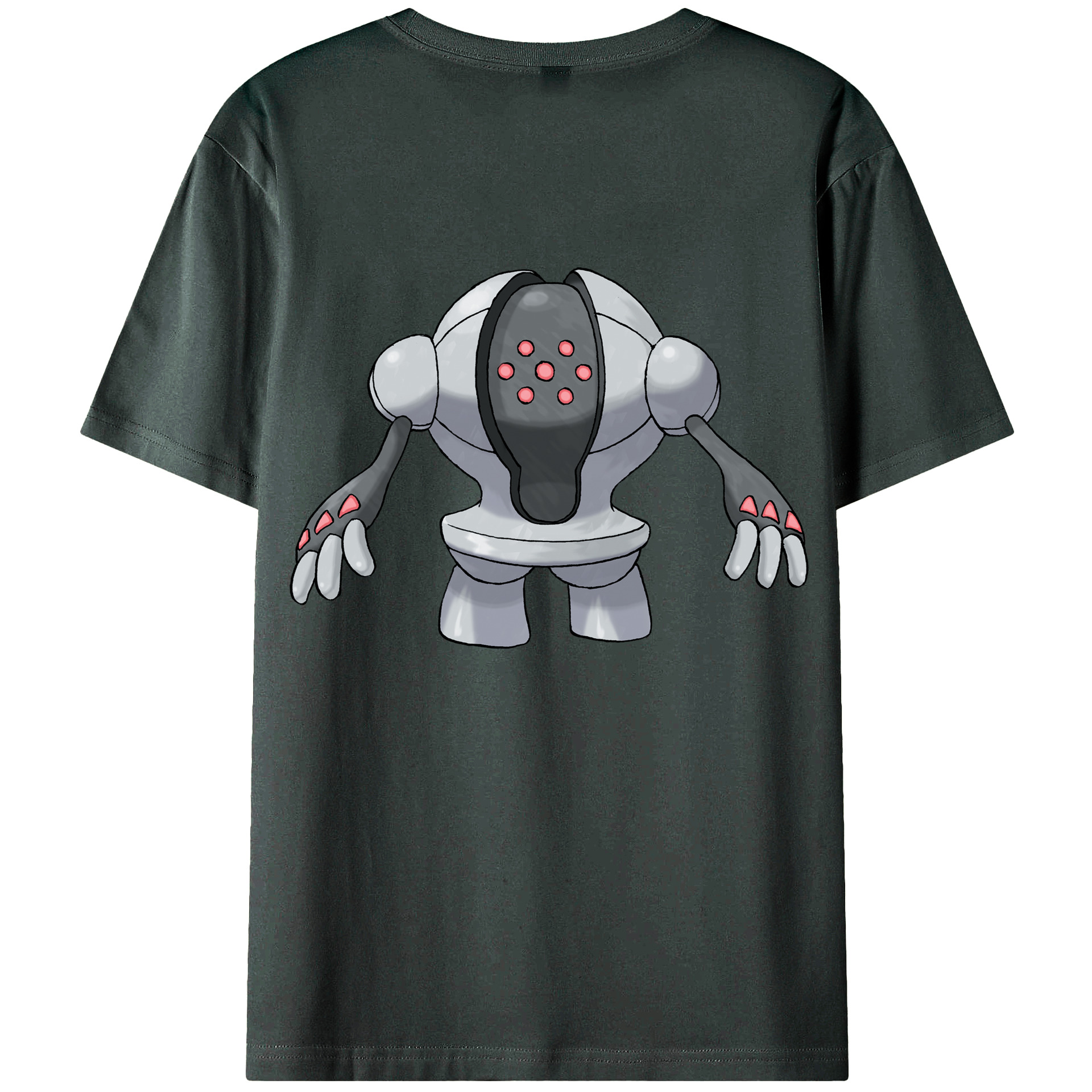 （画像用） ポケットモンスター Pokémon 綿100％ メンズ半袖Tシャツ（バックプリント） 通気性